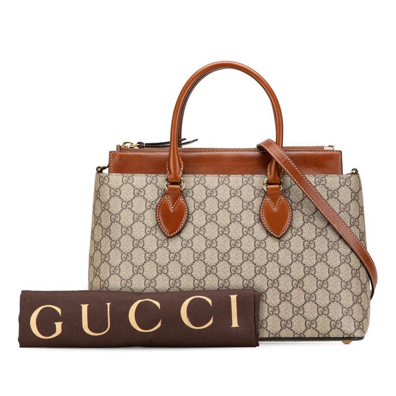 Gucci Gucci Gucci GG Supreme 2way bag Leather Shoulder Bag 409534 DUTY FREE for USA Size ONE SIZE - 10 Thumbnail