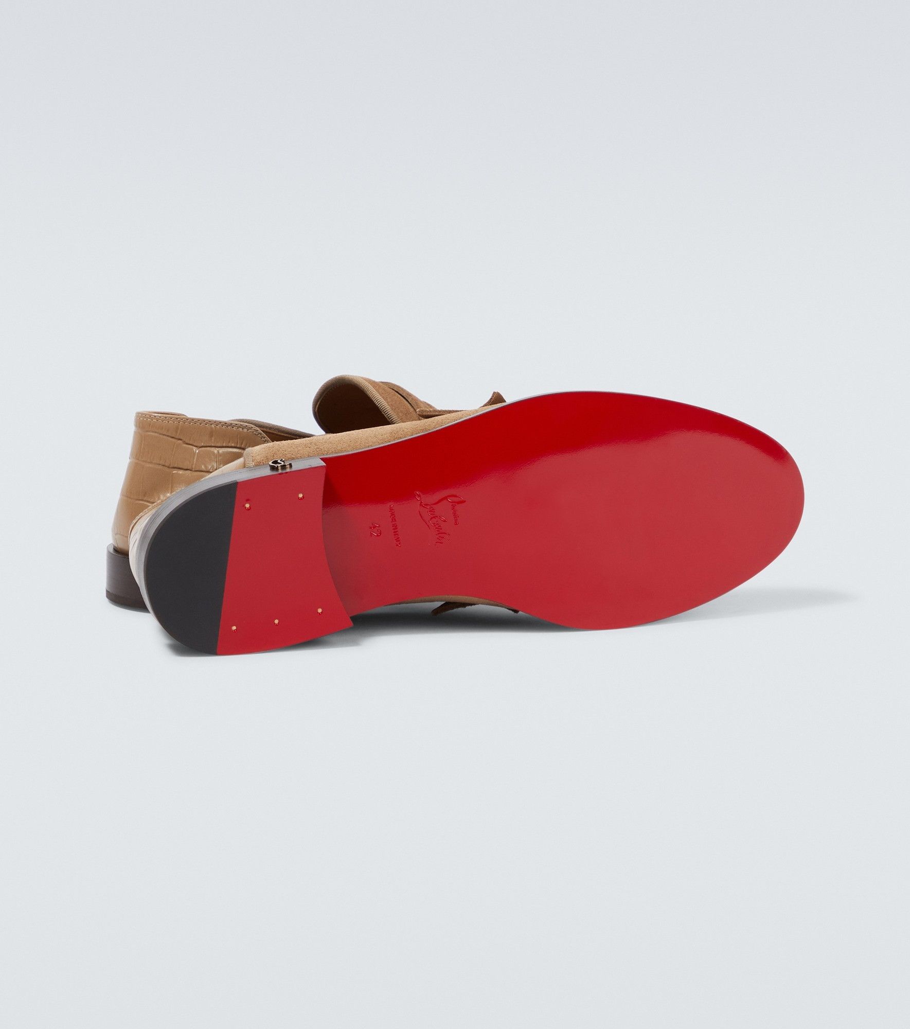 Christian Louboutin penny no back suede loafers Size US 6 / EU 39 - 5 Thumbnail