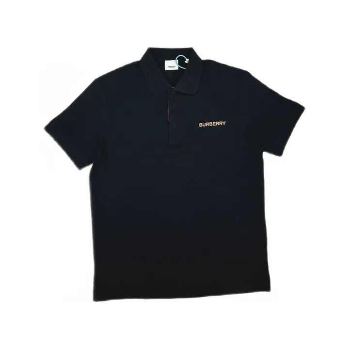 Burberry Burberry Black SS24 Logo Embroidered Polo Shirt Size US M / EU 48-50 / 2 - 2 Thumbnail