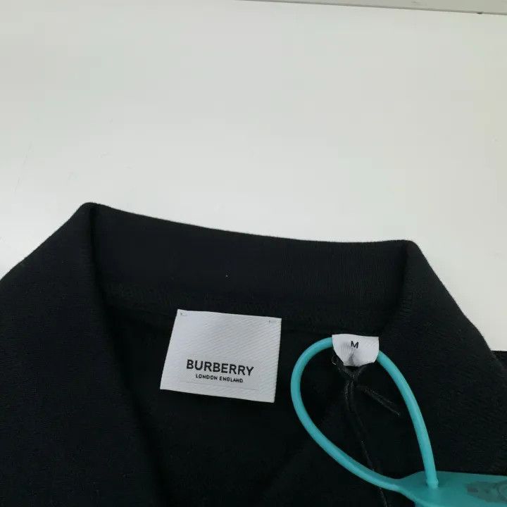 Burberry Burberry Black SS24 Logo Embroidered Polo Shirt Size US M / EU 48-50 / 2 - 12 Thumbnail