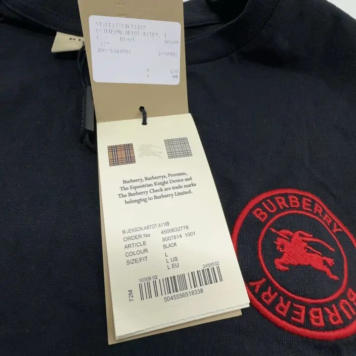 Burberry Burberry Black Logo T-Shirt for Men and Women Size US L / EU 52-54 / 3 - 10 Thumbnail