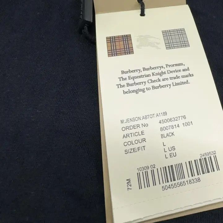 Burberry Burberry Black Logo T-Shirt for Men and Women Size US L / EU 52-54 / 3 - 8 Thumbnail