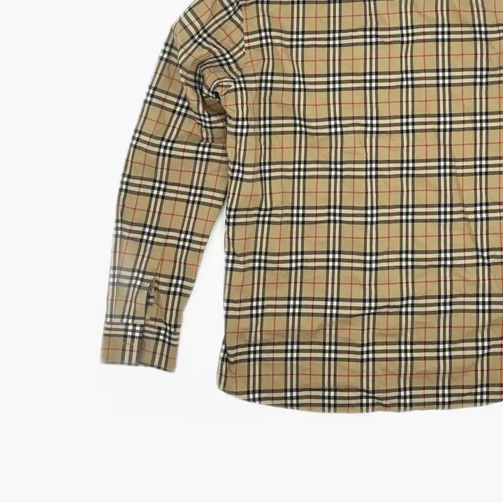 Burberry Burberry Beige Plaid Long Sleeve Shirt Size US L / EU 52-54 / 3 - 5 Thumbnail