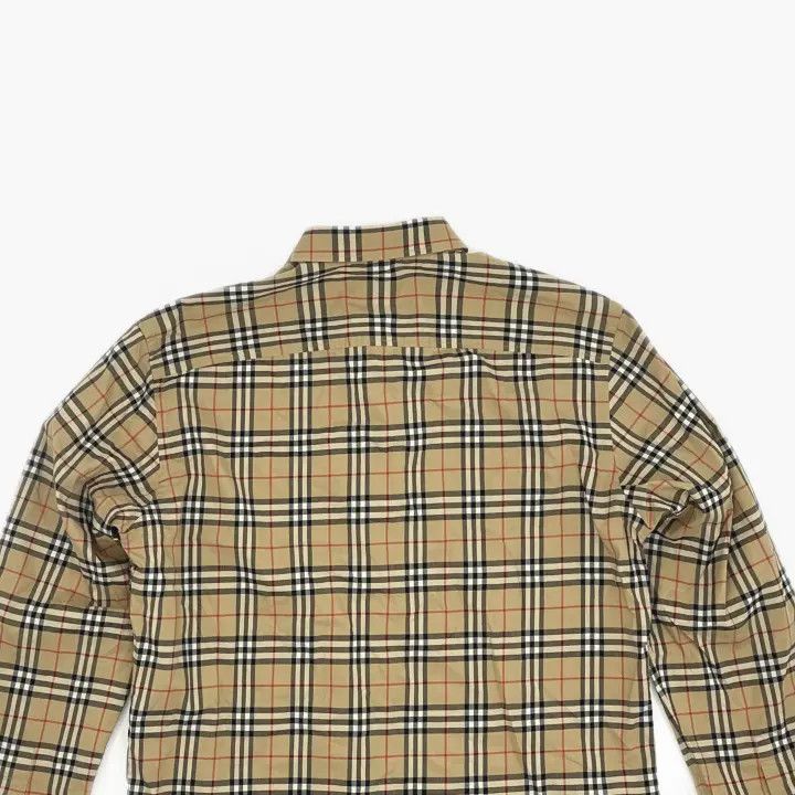 Burberry Burberry Beige Plaid Long Sleeve Shirt Size US L / EU 52-54 / 3 - 4 Thumbnail