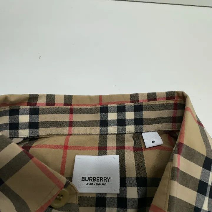 Burberry Burberry Vintage Check Cuffed Cotton Shirt Size US M / EU 48-50 / 2 - 5 Thumbnail