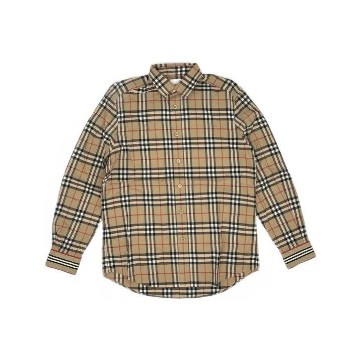 Burberry Burberry Vintage Check Cuffed Cotton Shirt Size US M / EU 48-50 / 2 - 2 Thumbnail