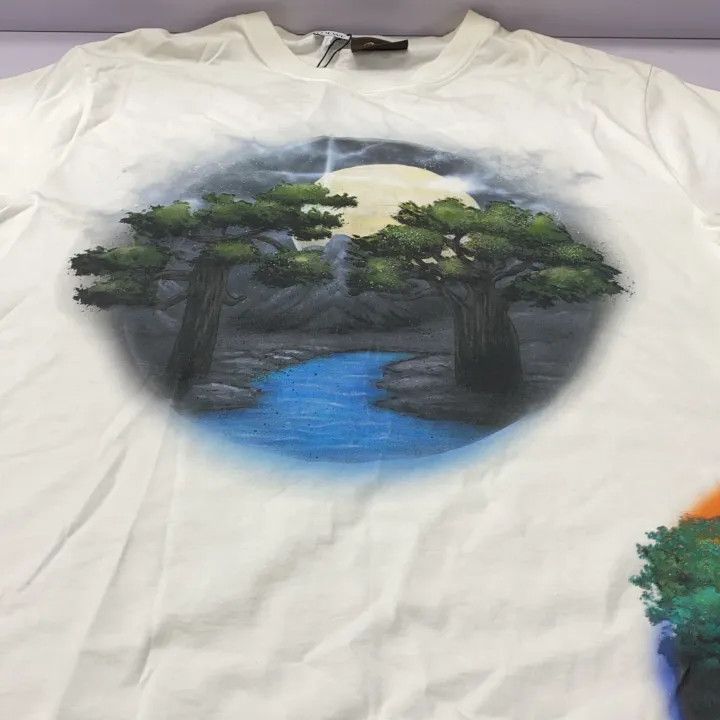 Loewe Loewe FW21 Printed White Short Sleeve T-Shirt Size US XL / EU 56 / 4 - 10 Thumbnail