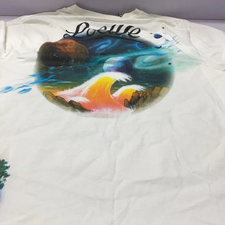 Loewe Loewe FW21 Printed White Short Sleeve T-Shirt Size US XL / EU 56 / 4 - 11 Thumbnail