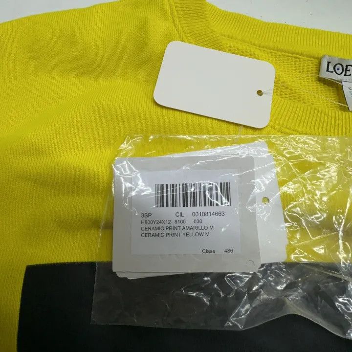Loewe Loewe Yellow Ceramic Print Long Sleeve Sweatshirt Size US M / EU 48-50 / 2 - 6 Thumbnail