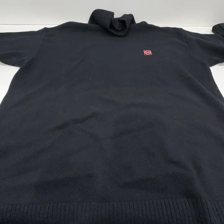 Loewe Loewe Black Logo Embroidered Turtleneck Sweater Size US XL / EU 56 / 4 - 10 Thumbnail