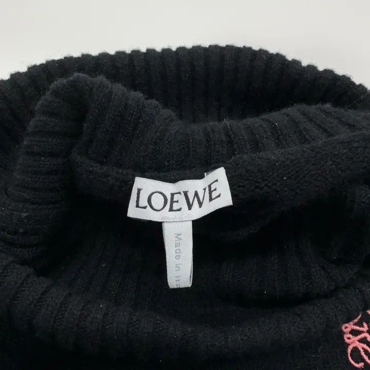 Loewe Loewe Black Logo Embroidered Turtleneck Sweater Size US XL / EU 56 / 4 - 5 Thumbnail