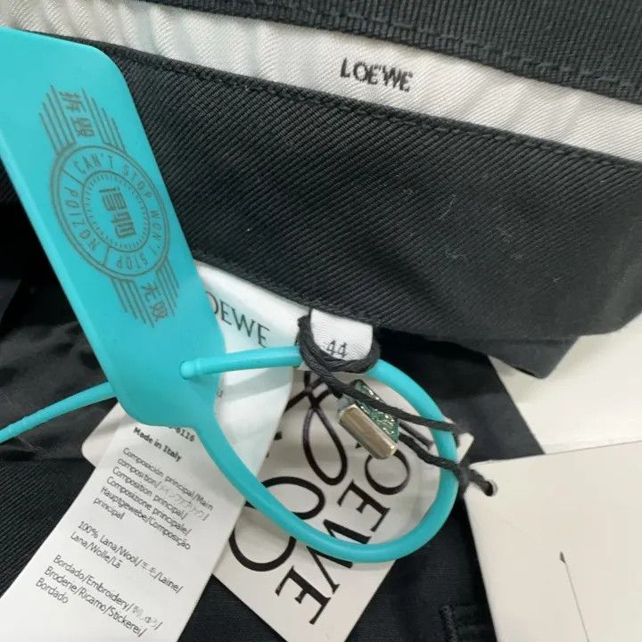 Loewe Loewe SS22 Black Embroidered Casual Trousers Size US 44 / EU 60 - 2 Thumbnail