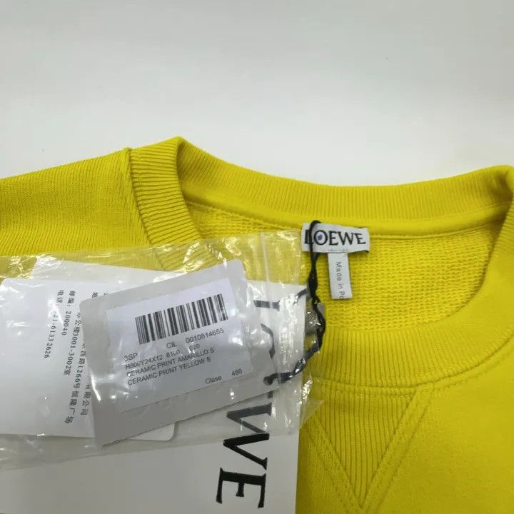 Loewe Loewe SS23 Ceramic Print Yellow Sweatshirt Size US XS / EU 42 / 0 - 4 Thumbnail