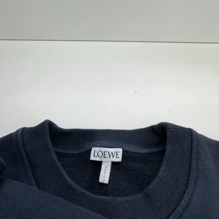 Loewe Loewe Navy Blue Logo Embroidered Sweatshirt Size US M / EU 48-50 / 2 - 4 Thumbnail