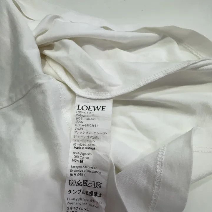 Loewe Loewe Simple Logo Embroidered Casual T-Shirt Size US S / EU 44-46 / 1 - 6 Thumbnail