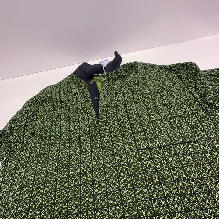 Loewe Loewe Logo Patterned Loose Fit Long Sleeve Polo Size US XS / EU 42 / 0 - 11 Thumbnail