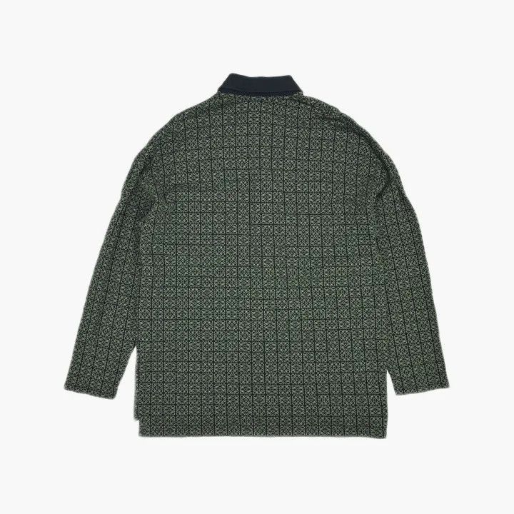 Loewe Loewe Logo Patterned Loose Fit Long Sleeve Polo Size US XS / EU 42 / 0 - 3 Thumbnail