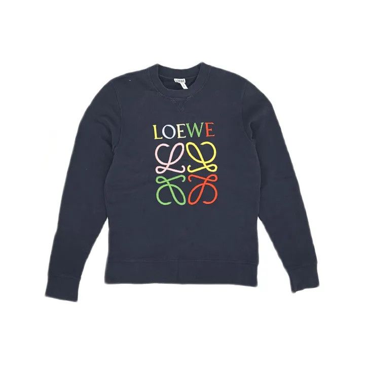 Loewe Loewe Rainbow Logo Embroidered Sweatshirt Size US XS / EU 42 / 0 - 2 Thumbnail