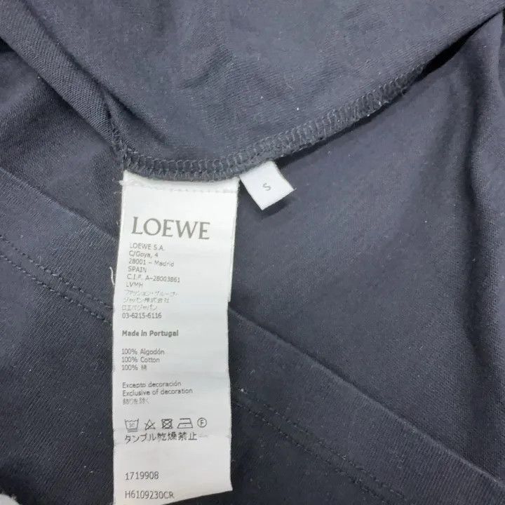 Loewe Loewe Classic Logo Embroidery Black T-Shirt Size US S / EU 44-46 / 1 - 4 Thumbnail
