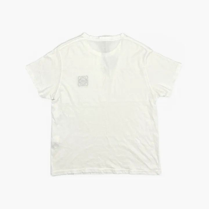 Loewe Loewe White Anagram Embroidered Short Sleeve T-Shirt Size US L / EU 52-54 / 3 - 3 Thumbnail