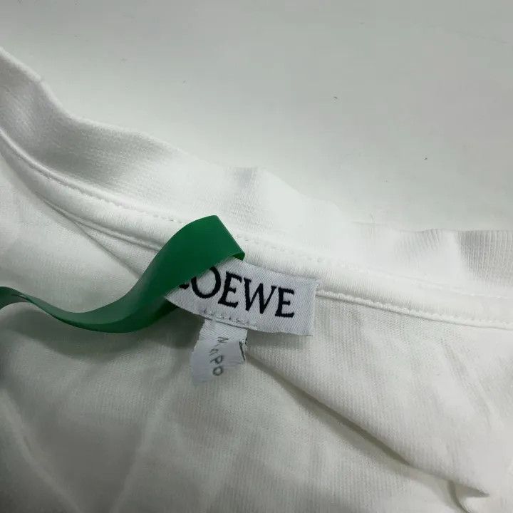 Loewe Loewe White Anagram Embroidered Short Sleeve T-Shirt Size US L / EU 52-54 / 3 - 6 Thumbnail