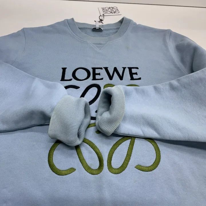 Loewe Loewe Classic Logo Embroidered Crewneck Sweatshirt Size US S / EU 44-46 / 1 - 9 Thumbnail