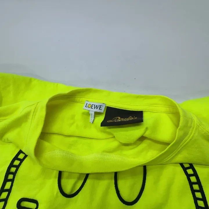 Loewe Loewe Smiley Graphic T-Shirt in Fluorescent Yellow Size US S / EU 44-46 / 1 - 7 Thumbnail