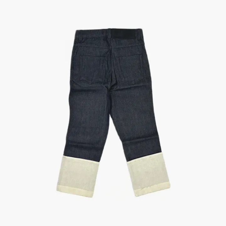 Loewe Loewe Navy Blue Contrast Cuff Denim Pants Size US 34 / EU 50 - 3 Thumbnail