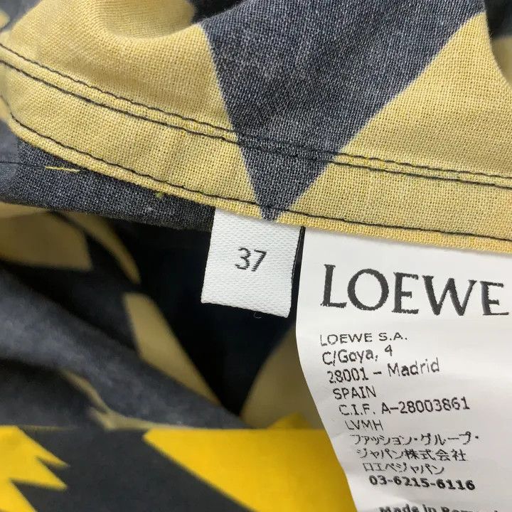 Loewe Loewe Geometric Print Short Sleeve Shirt Size US S / EU 44-46 / 1 - 4 Thumbnail