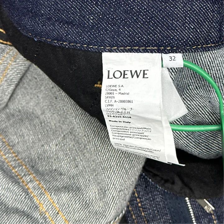 Loewe Loewe Dark Blue Cone Shaped Denim Pants Size US 32 / EU 48 - 3 Thumbnail