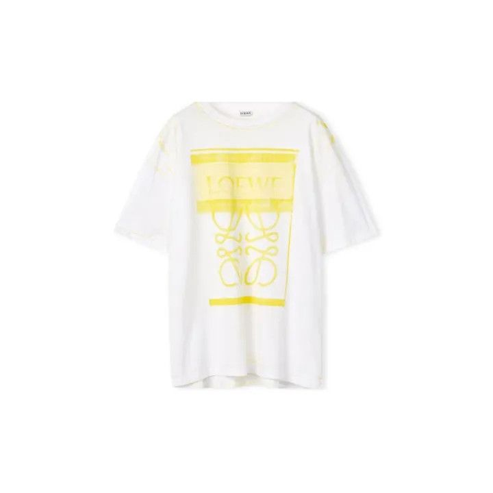 Loewe Loewe Yellow Logo Cotton Short Sleeve T-Shirt Size US XL / EU 56 / 4 - 2 Thumbnail