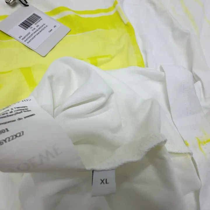 Loewe Loewe Yellow Logo Cotton Short Sleeve T-Shirt Size US XL / EU 56 / 4 - 6 Thumbnail