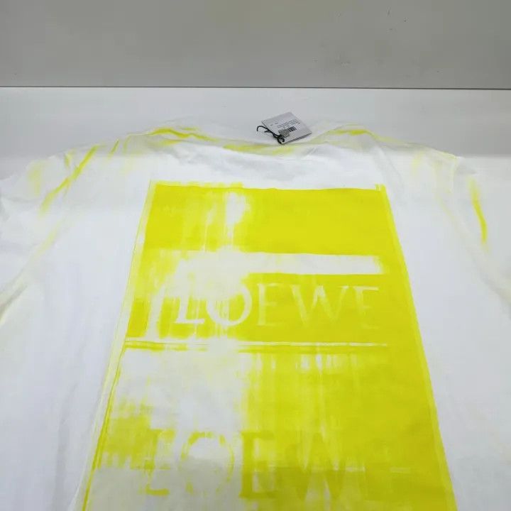Loewe Loewe Yellow Logo Cotton Short Sleeve T-Shirt Size US XL / EU 56 / 4 - 7 Thumbnail