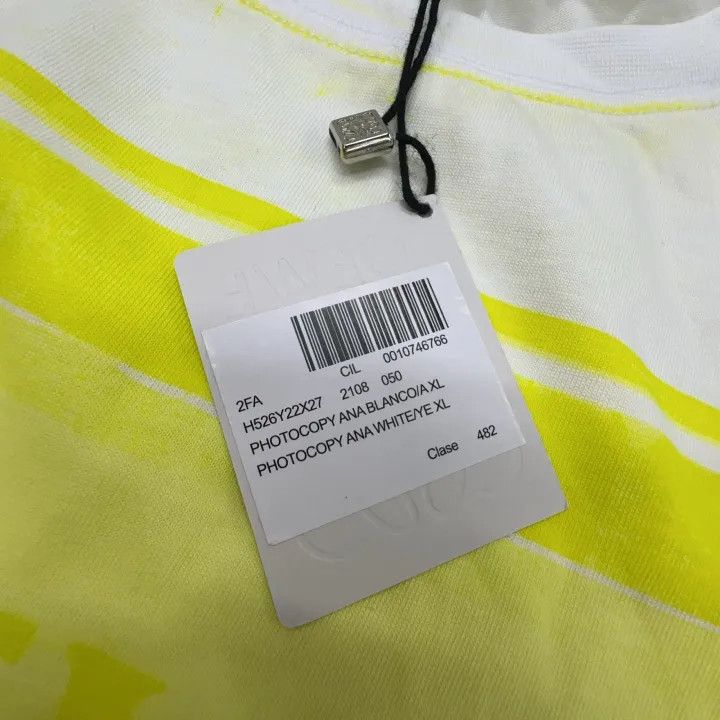 Loewe Loewe Yellow Logo Cotton Short Sleeve T-Shirt Size US XL / EU 56 / 4 - 4 Thumbnail
