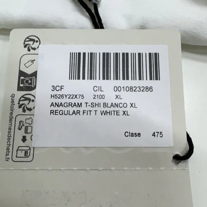 Loewe Classic Logo Embroidered White T-Shirt