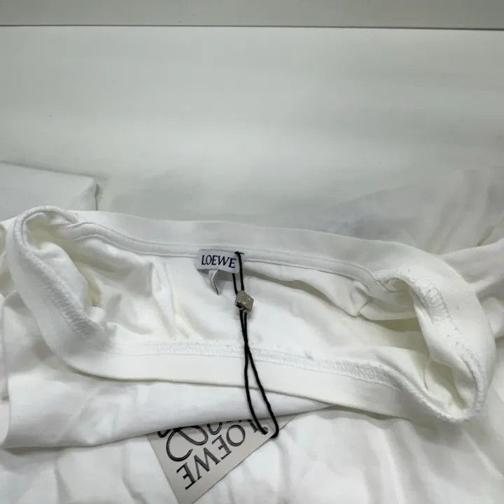 Loewe Classic Logo Embroidered White T-Shirt