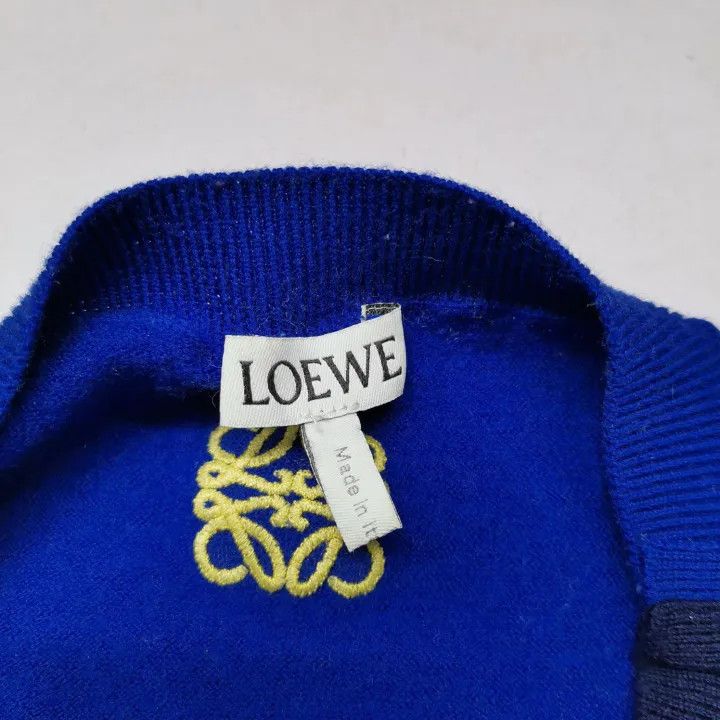 Loewe Loewe Embroidered Logo Color Block Knit Sweater Size US XL / EU 56 / 4 - 7 Thumbnail