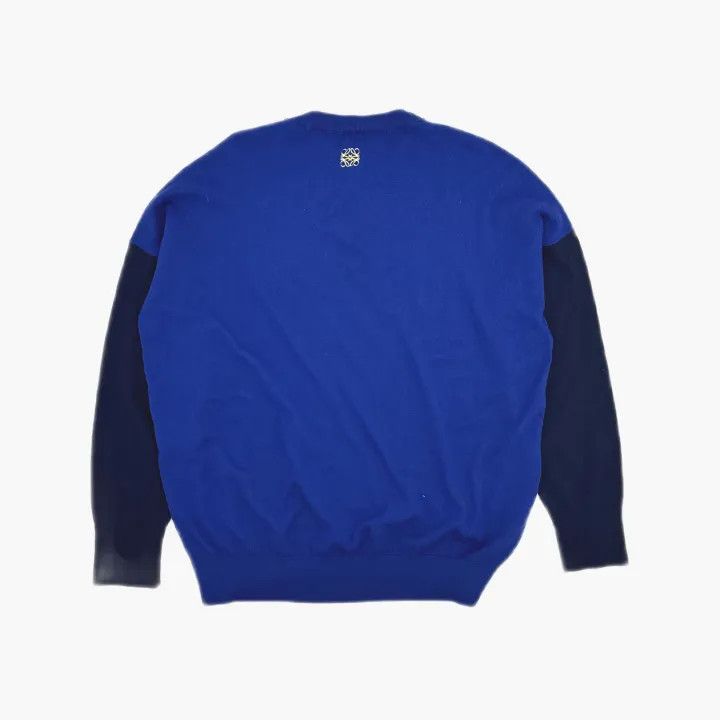 Loewe Loewe Embroidered Logo Color Block Knit Sweater Size US XL / EU 56 / 4 - 3 Thumbnail