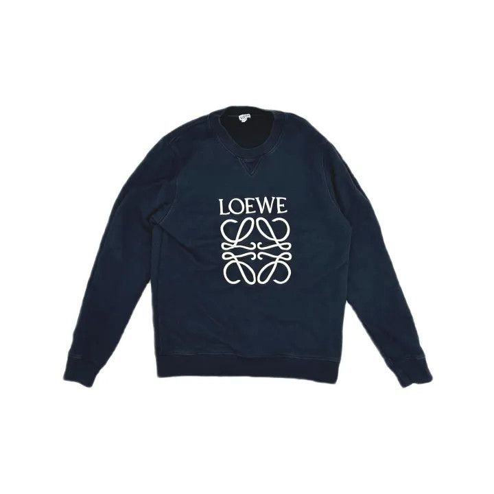 Loewe Loewe Logo Embroidered Cotton Sweatshirt Size US L / EU 52-54 / 3 - 2 Thumbnail