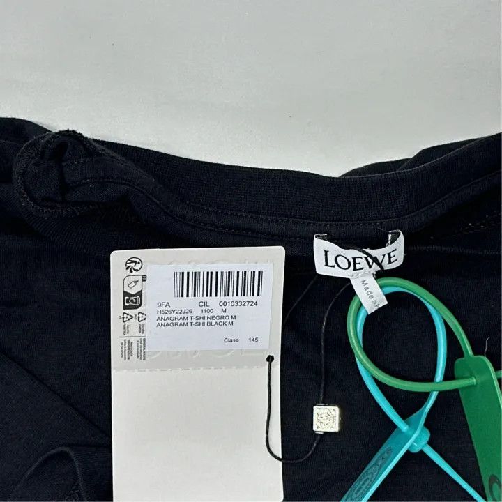 Loewe Loewe Anagram Black Cotton Logo T-Shirt Size US M / EU 48-50 / 2 - 2 Thumbnail