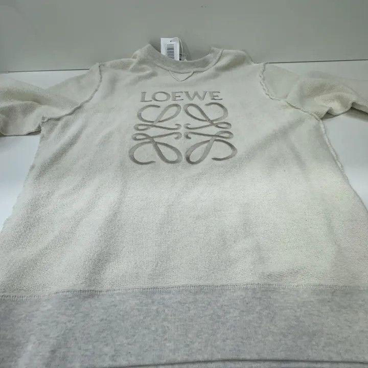 Loewe Loewe Gray Logo Embroidered Long Sleeve Sweatshirt Size US M / EU 48-50 / 2 - 11 Thumbnail