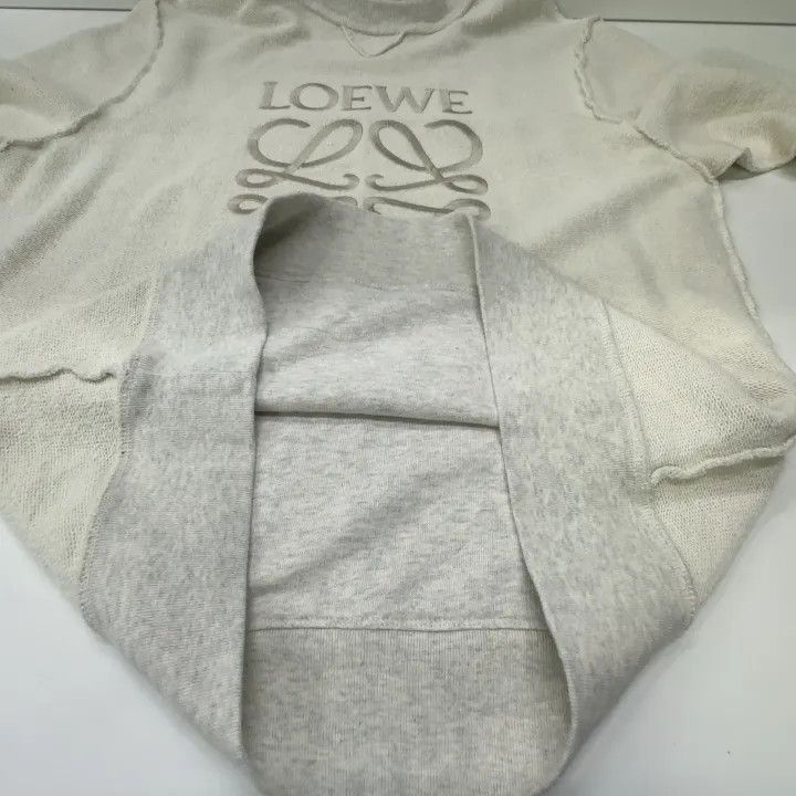 Loewe Loewe Gray Logo Embroidered Long Sleeve Sweatshirt Size US M / EU 48-50 / 2 - 12 Thumbnail
