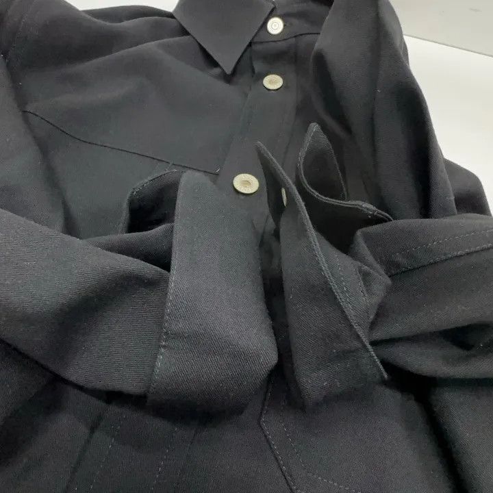 Loewe LOEWE Black Long Sleeve Asymmetrical Shirt Size US M / EU 48-50 / 2 - 7 Thumbnail