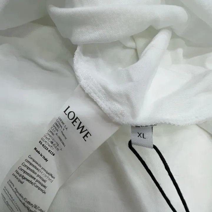 Loewe Loewe White Short Sleeve T-Shirt for Men Size US XL / EU 56 / 4 - 3 Thumbnail
