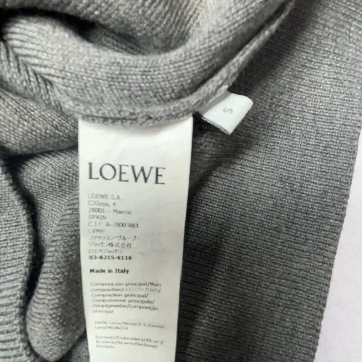 Loewe Loewe Gray Heart Print Long Sleeve Sweatshirt Size US S / EU 44-46 / 1 - 6 Thumbnail