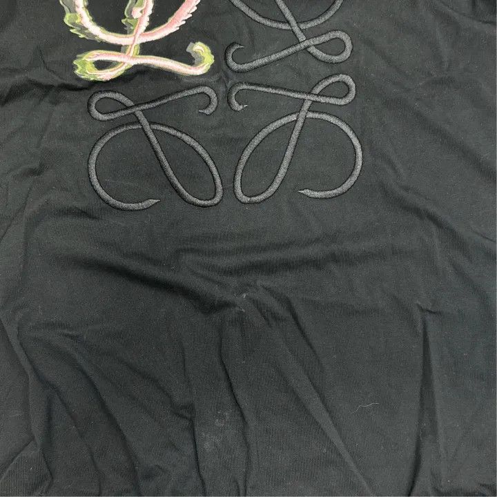 Loewe Loewe Black Cotton Logo Print Short Sleeve T-Shirt Size US S / EU 44-46 / 1 - 7 Thumbnail