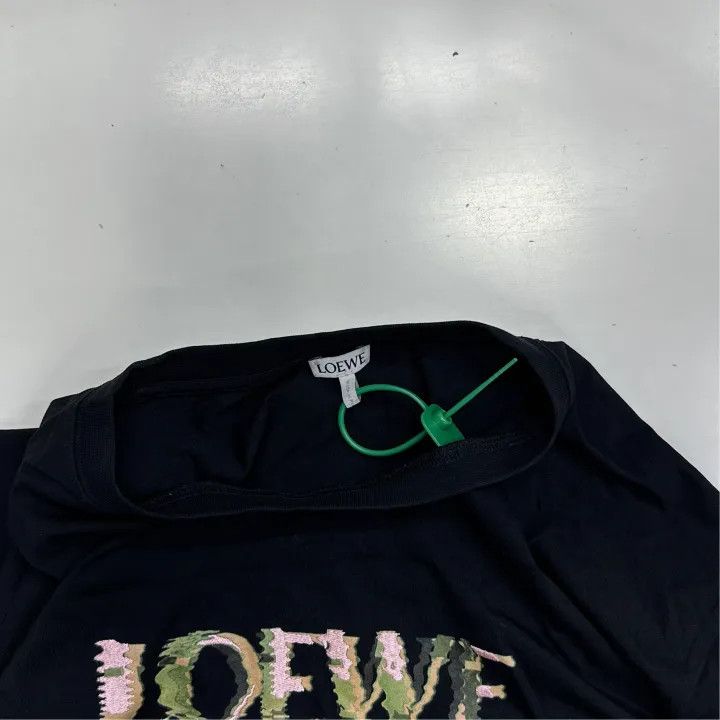 Loewe Loewe Black Cotton Logo Print Short Sleeve T-Shirt Size US S / EU 44-46 / 1 - 5 Thumbnail