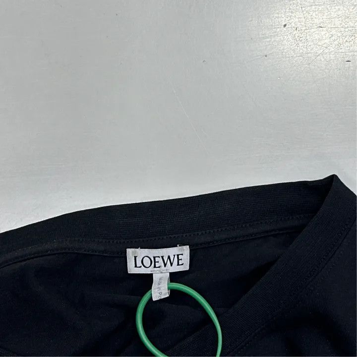Loewe Loewe Black Cotton Logo Print Short Sleeve T-Shirt Size US S / EU 44-46 / 1 - 2 Thumbnail