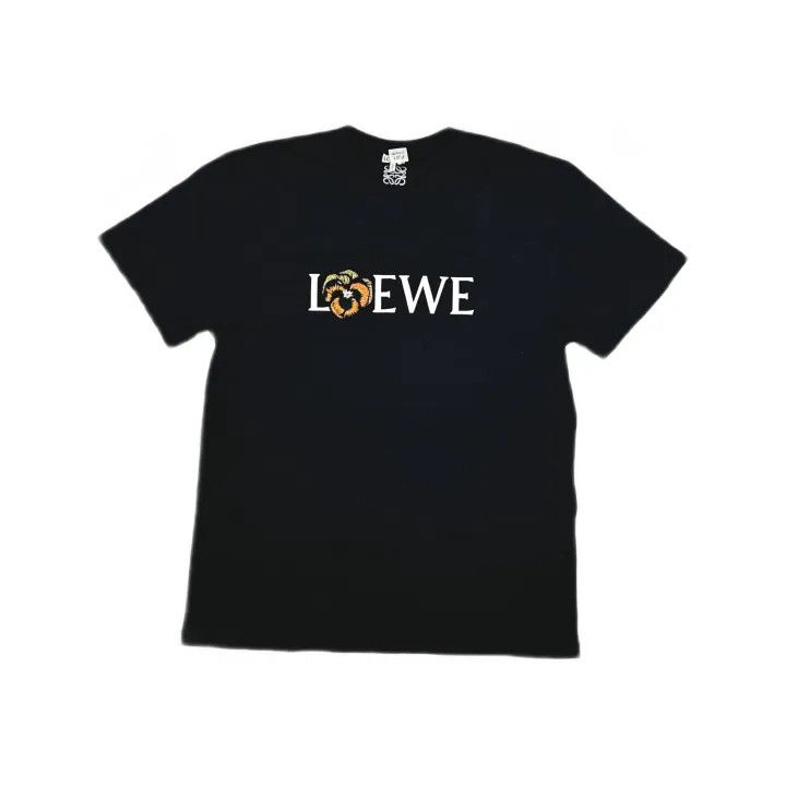 Loewe Loewe Black Cotton Embroidered T-Shirt Size US S / EU 44-46 / 1 - 2 Thumbnail