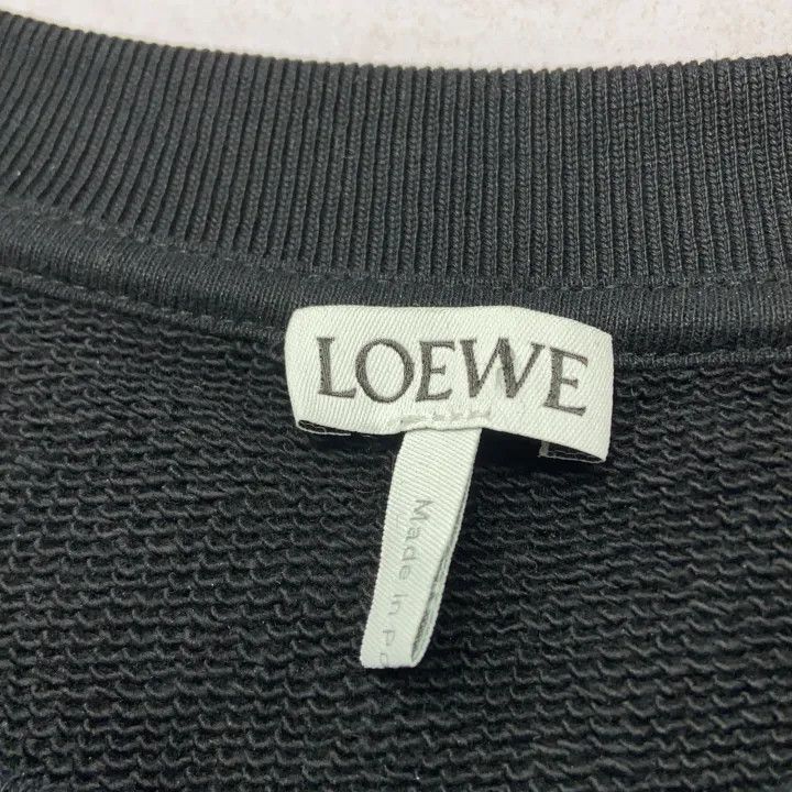 Loewe Loewe Black Logo Embroidered Sweatshirt for Men Size US M / EU 48-50 / 2 - 4 Thumbnail